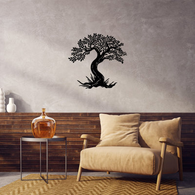 Stylish Black Metal Wall Accessory, 27.6 x 28.7 inches | 100% Durable Metal, Thickness: 0.06 inches | Perfect for Home Décor, Easy to Hang, Modern Design for Living Room & Office Spaces