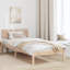 Vidaxl Bed Frame With Headboard Solid Pine Wood-113970909-113970908