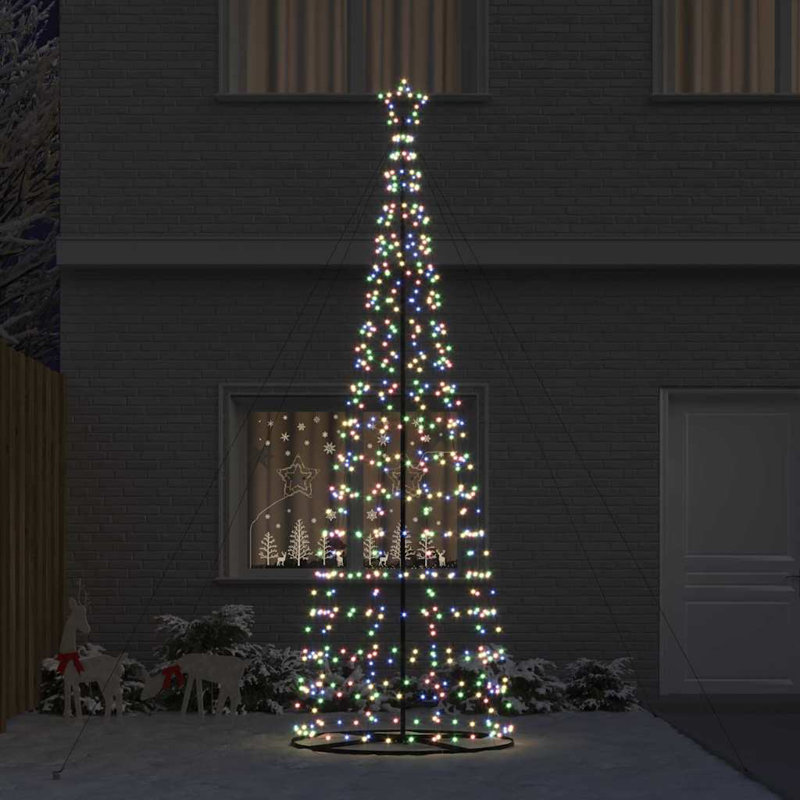  LED Christmas Tree with 800 LEDs 400 cm Iron, Multicolour