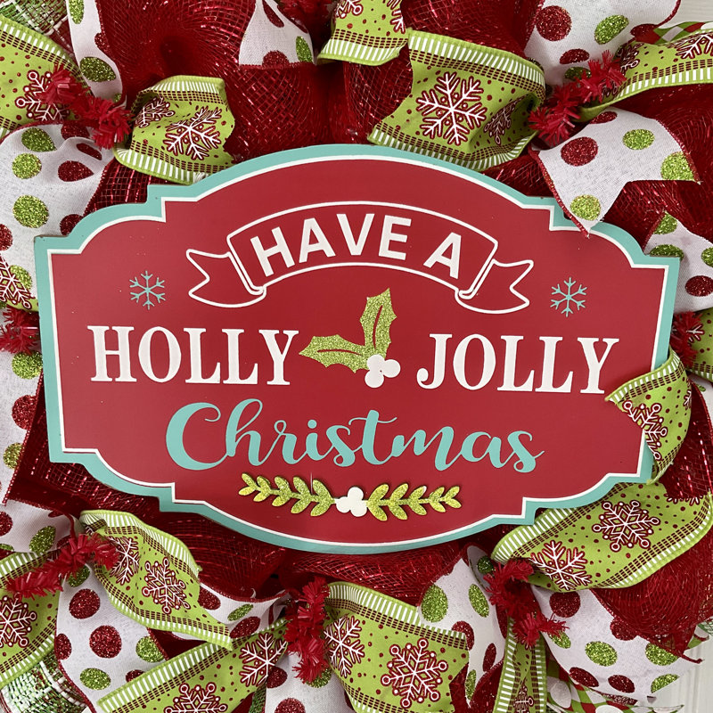 Couronne de Noël Holly Jolly