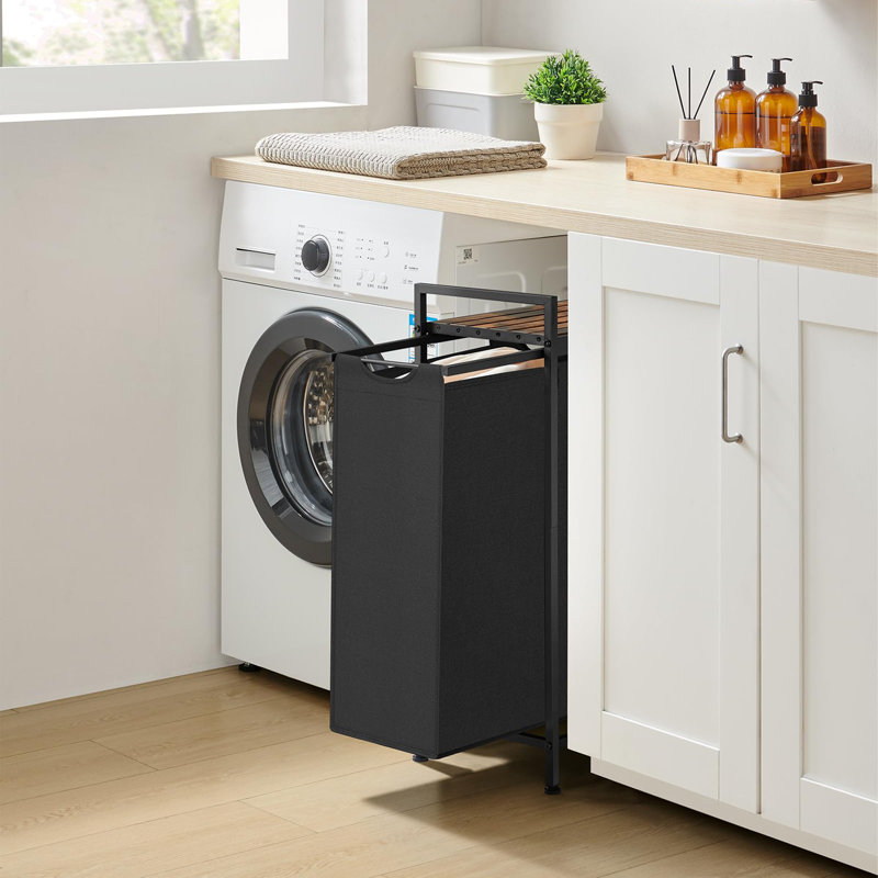 Laundry Basket with Handles, Black