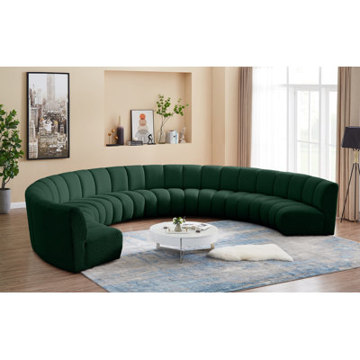 Infinity Upholstered Curved Sectional Symmetrical