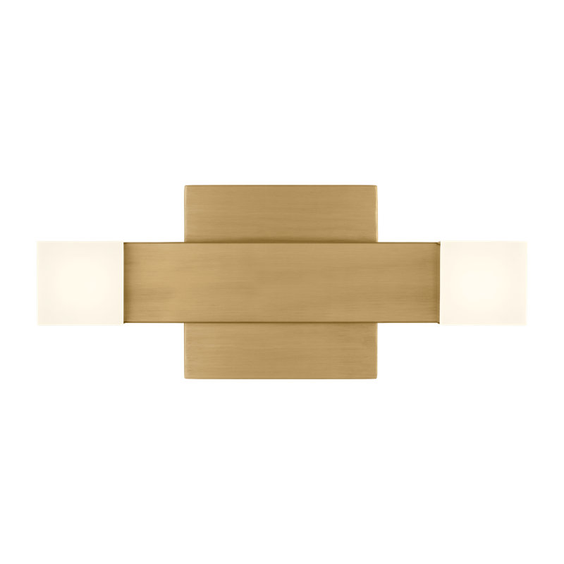 Brander Medium Vanity, Satin Brass