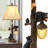 Lorain 26" Dimmable Farmhouse Rustic Resin USB-A/C Table Lamp with Night Light
