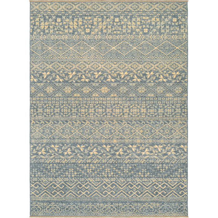 Bloomsbury Market Nickalos Wool Geometric Indoor Rug | Wayfair