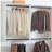 Devi White Wall Mounted Wood Closet System