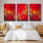 Cuivre et rouge I, ensemble de 3 toiles encadrées sur toile-1553556590-1553556591