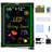 LED Message Writing Board, 16"x12" Illuminated Erasable Lighted Chalkboard, Neon Effect Menu Sign Board