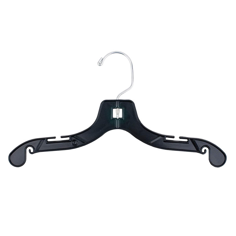 Cintre standard en plastique pour robe / chandail / chandail Illings, Noir/chrome