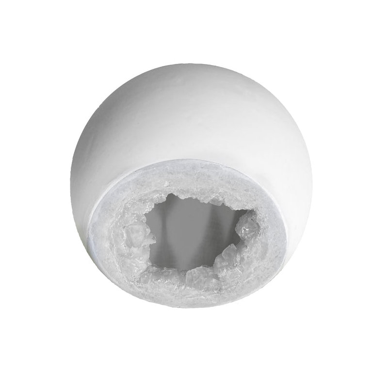 Geode 1 - Light Pendant, Nickel, Matte White/Silver