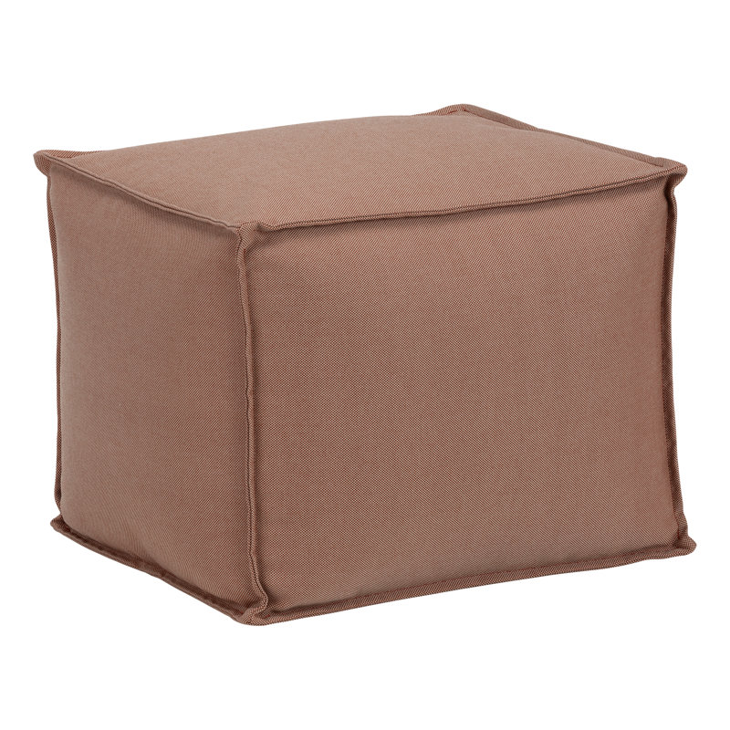Multi-Use, Lightweight Indoor/Outdoor Ottoman for Relaxing and Seating, Brown