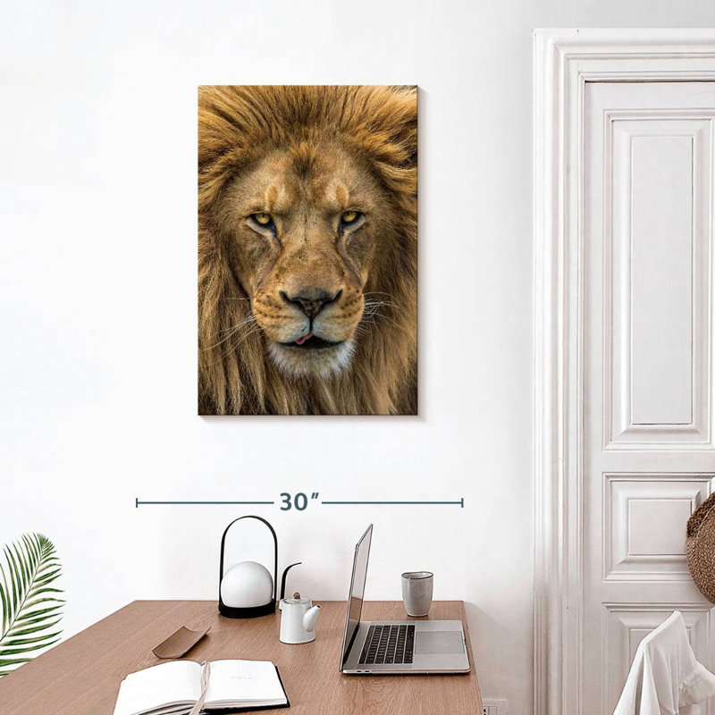 Tête de lion Brampt, H 30 po x l 20 po