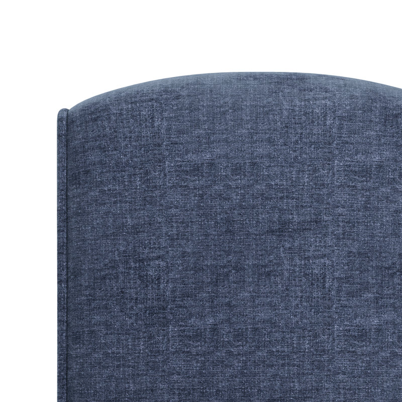 Chaise rembourrée Deaton, Bleu ardoise