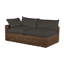 Montecito 75.25" Wide Outdoor Wicker Right Hand Facing Loveseat with Cushions-2060664318-2060649668-2071238354