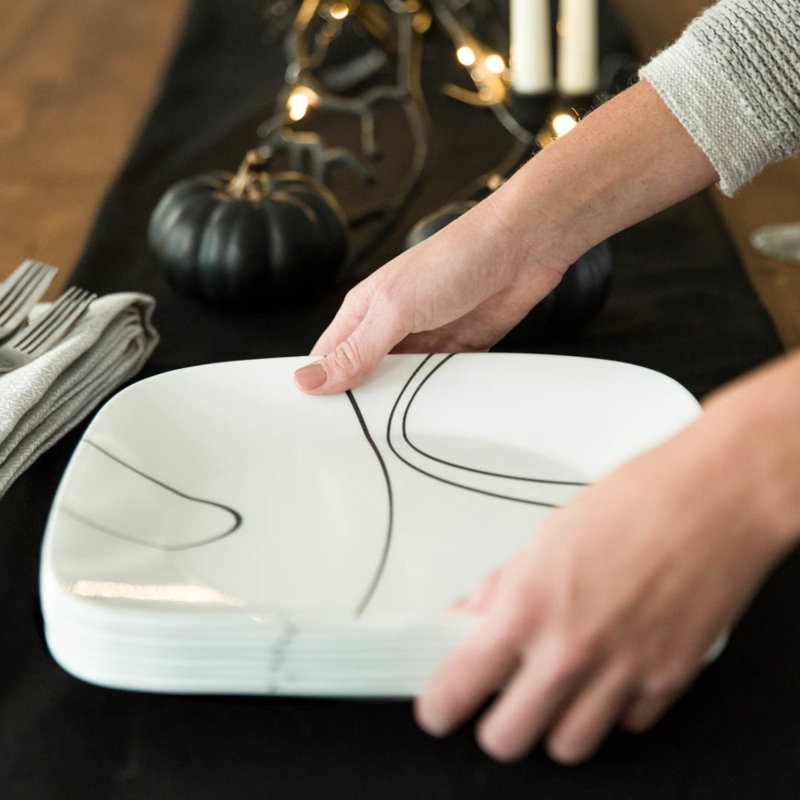 Simple Lines 10.25" Square Dinner Plate