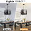 Lustre lanterne à intensité variable 6 lumières-1811092619