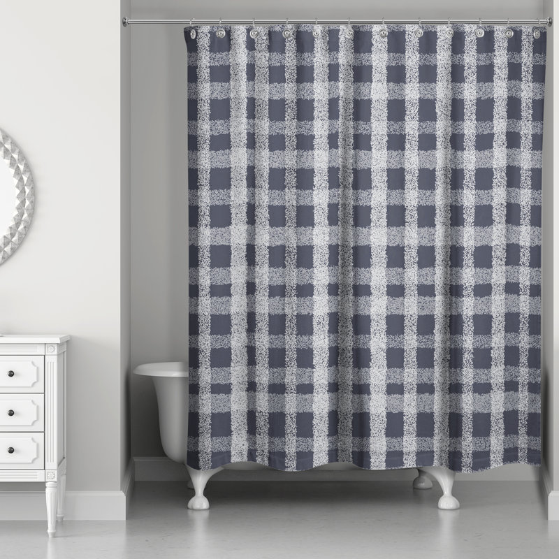 Rideau de douche Rosalei, Bleu marine