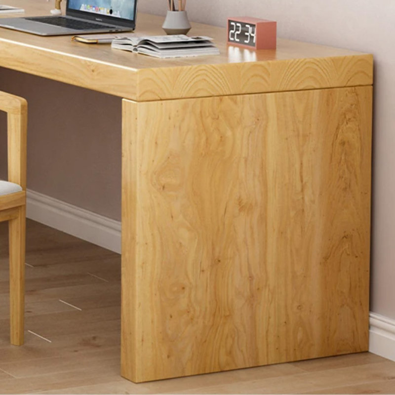 Bureaux rectangulaires en bois massif Burlywood, H 29,53 po x l 70,87 po x P 23,62 po