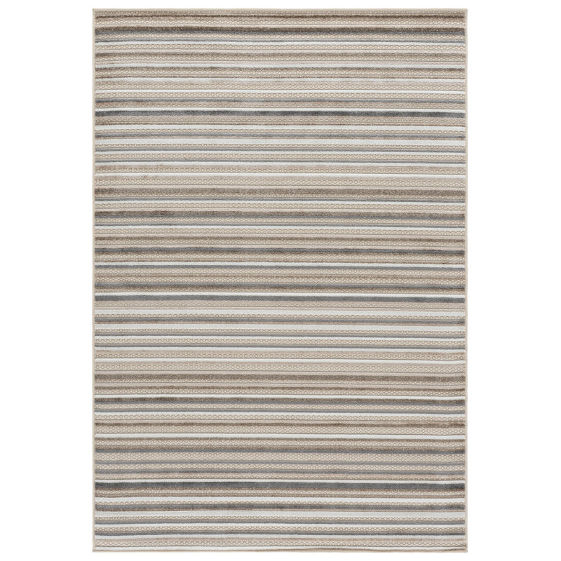 Mcknight Performance Striped Indoor/Outdoor Area Rug, Rectangle 4'5" x 6'5"