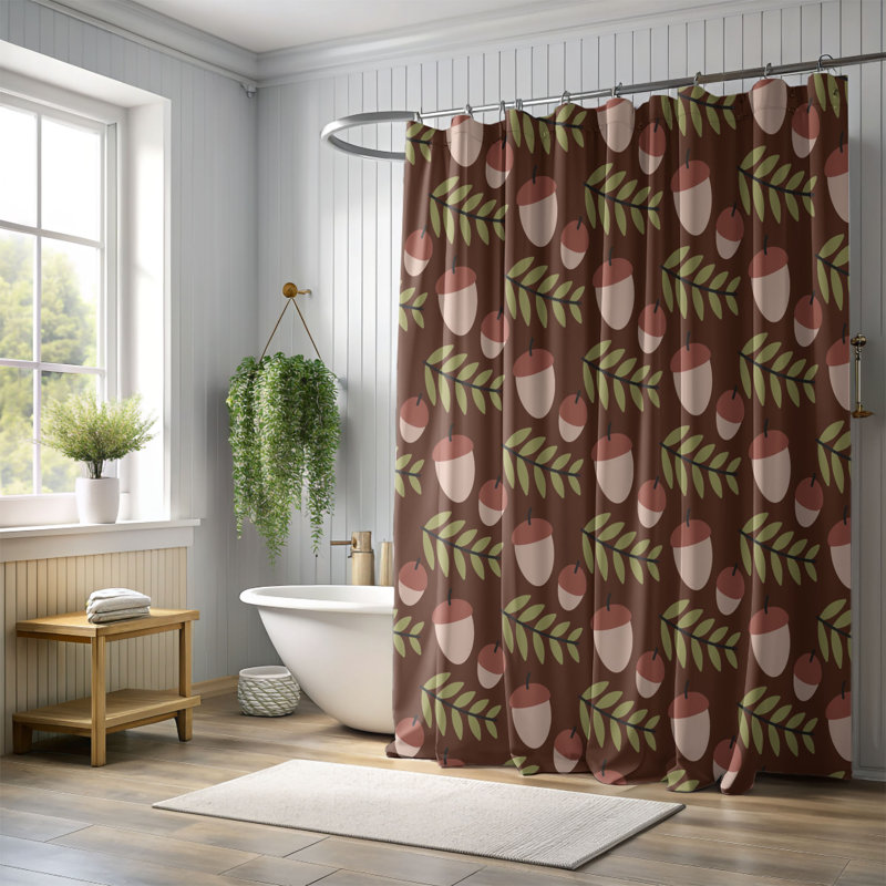 Rideau de douche standard 1 pièce Gentle Fall, H 74 po x l 71 po