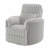 Gray Corduroy Swivel Glider Recliner Chair