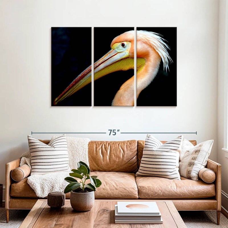 Brampt Peach Pelican Profile, 36" H x 57" W