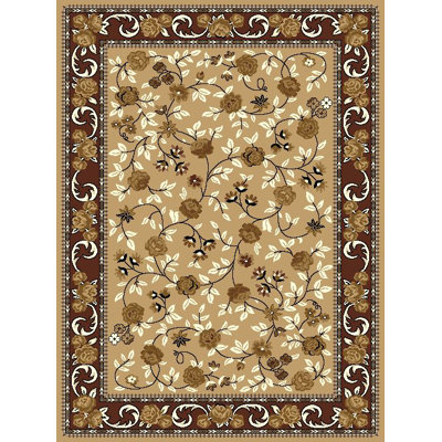 Tapis brun/noir/crème Touffeté à la main Leeman