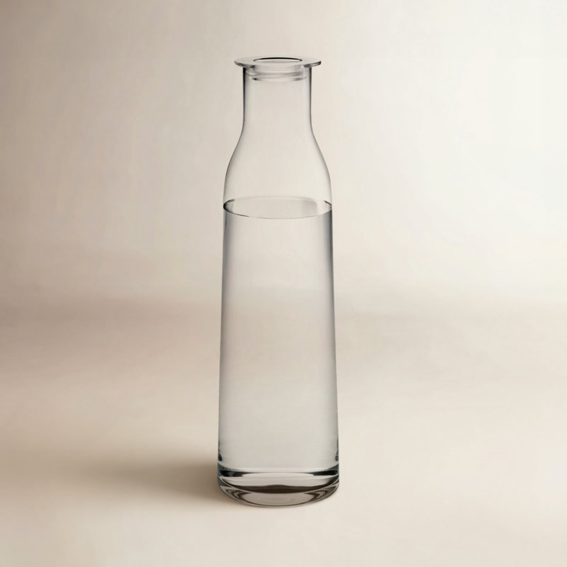 Minima Glass Carafe, 12.6" H x 3.74" W x 3.74" D