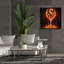 «Wine Glass Flame Abstract» par Rey Klimt, art mural sur toile-926413883