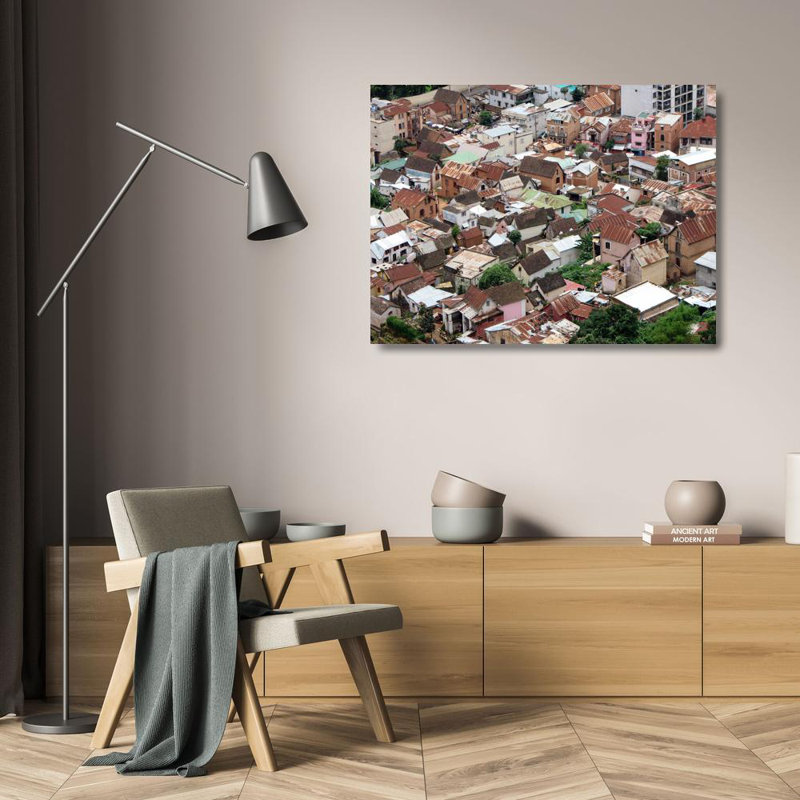 Madagascar Rooftops, 18" H x 24" W