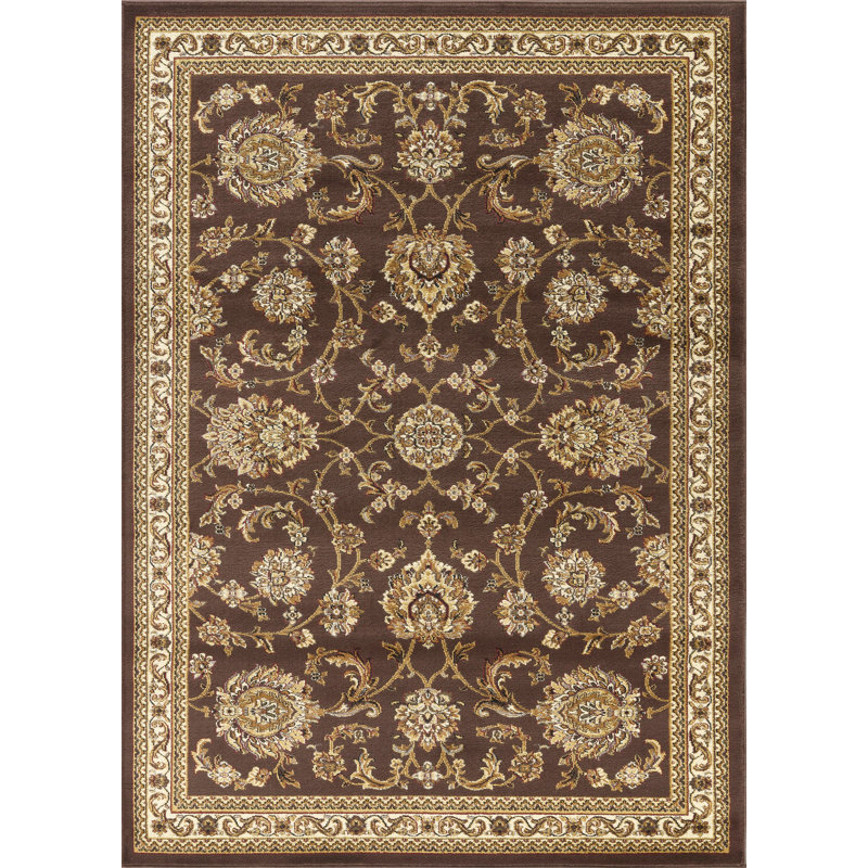 Eita Oriental Brown Indoor Area Rug, 2'x3'