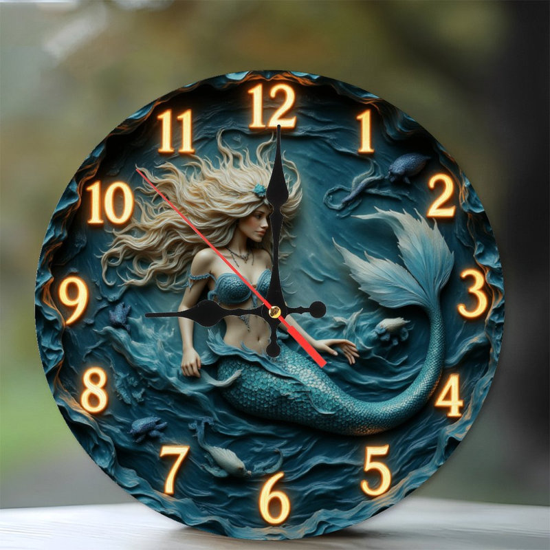 Horloge murale sirène