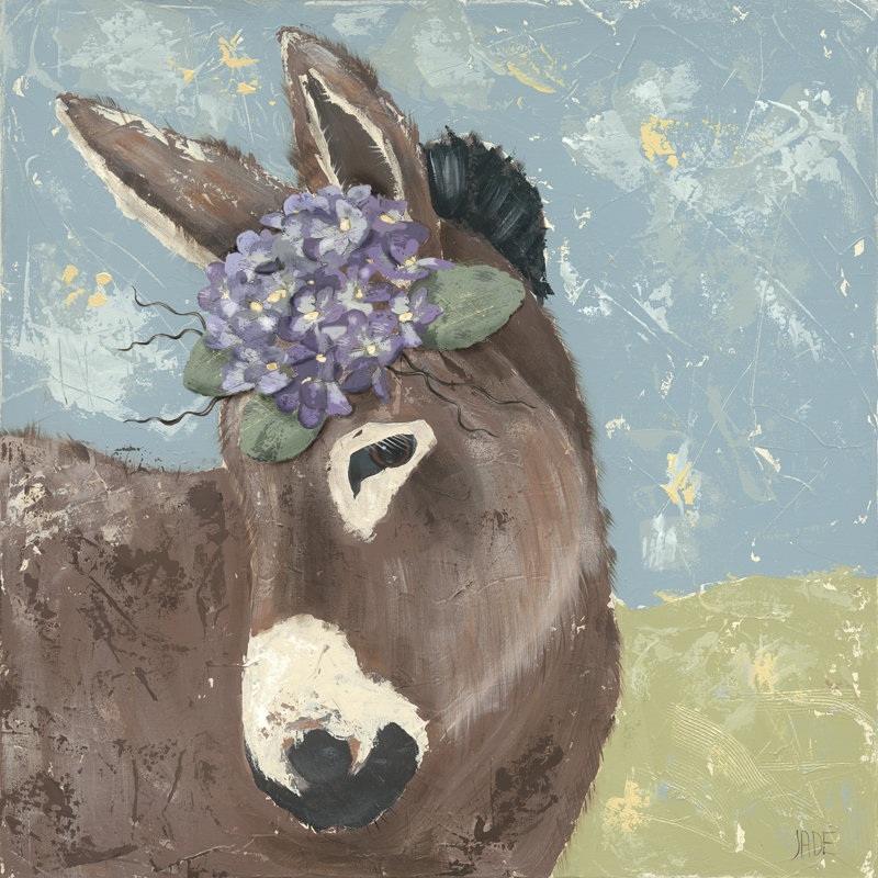 Farm Fun III - Wrapped Canvas Print, 30cm H x 30cm W