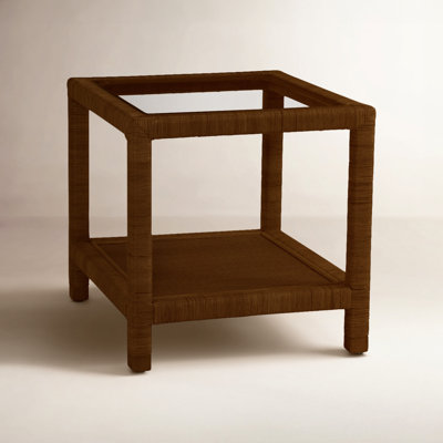 Pine Isle Glass End Table