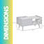 Ondreya Four Leg Coffee Table with Storage Compartment Living Room