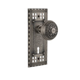 Craftsman Plate with Decorative Keyhole and Egg & Dart Door Knob