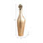 Vase décoratif en verre mince avec couvercle en métal pour décoration intérieure-681658642