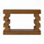 Console géométrique empilable en bois à finition naturelle chaleureuse