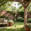 Carillon décoratif en forme d'arrosoir pour l'extérieur - Carillon suspendu pour le jardin, à accrocher aux branches d'arbres ou à décorer dans la cour - 231 cm, doré