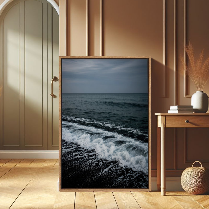 Art mural encadré, rétro, antique et classique pour chambre à coucher - 16 po x 24 po, H 24 po x l 16 po, Naturel