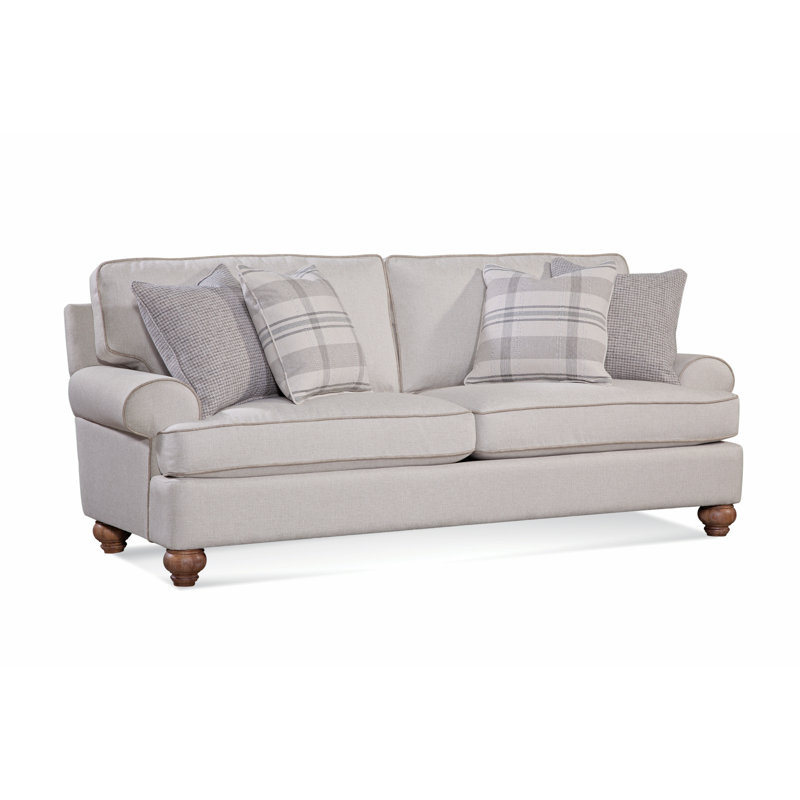 Artisan Landing Upholstered 86'' Sofa, Sunweather, Marquis Dove Velvet; 0913-84