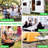 Folding Table 6ft Portable Heavy Duty Plastic Fold-in-Half Utility Foldable Table Plastic Dining Table
