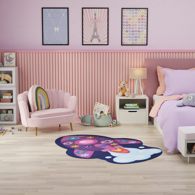 Tapis lavable à la machine pour enfants Imagination