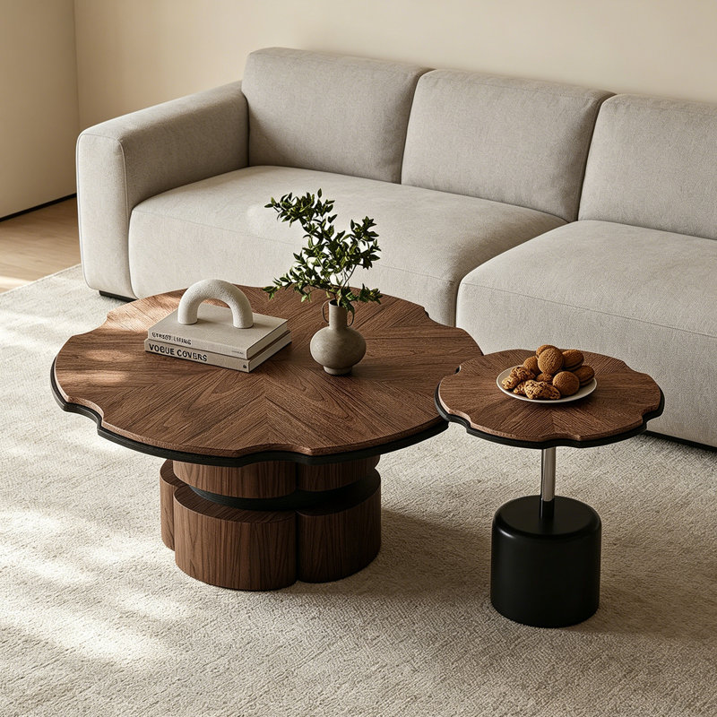 Ensemble de tables basses Retro and Simple Petal