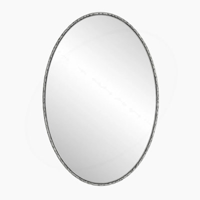 Hermien Round Bathroom Mirror Aluminum Alloy Wall Mirror
