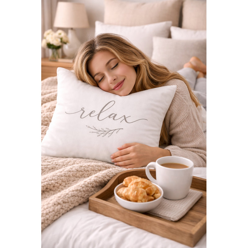 Indoor / Outdoor White Square Cushion Cover