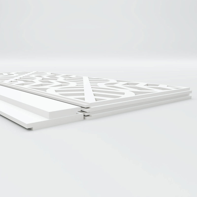 Ensemble de lambris en PVC Garland, H 44 po x l 94,5 po x P 0,625 po