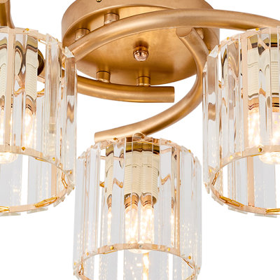 Glass Semi Flush Mount