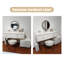 Coiffeuse avec miroir lumineux, 5 tiroirs, 1 chaise