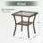 Outdoor Wicker Side Table,20X20x20 Inch All Weather Rattan Small Patio Table Square End Table For Pool Balcony Deck Porch-1253190366